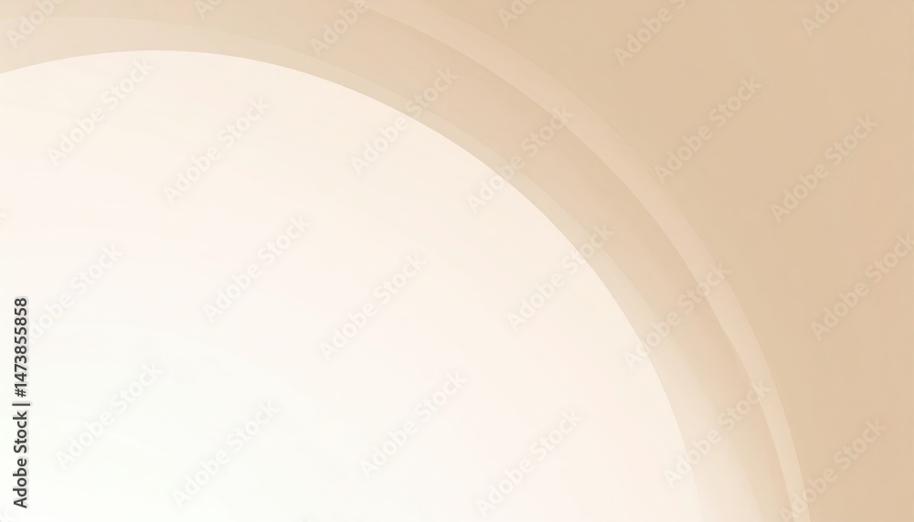 Poster illuminating shapes and curves abstract space digital art minimalist design close-up perspective con