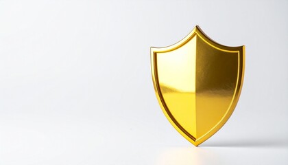 shield with golden ribbon