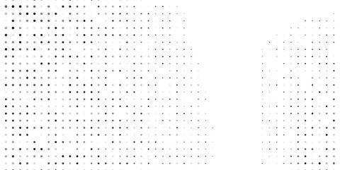 Abstract dotted halftone gradient texture. Vanishing polka dot background. Repeating dots simple