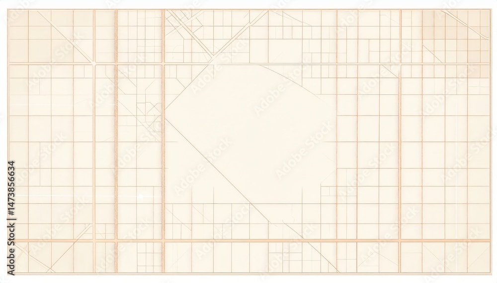 Poster urban grid layout design cityscape abstract art minimalist style aerial view conceptual framework