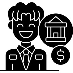 Bank Icon Vector Element