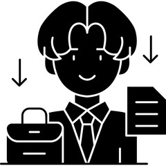 Work Files Icon Vector Element