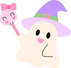 Cute Halloween Ghost illustration