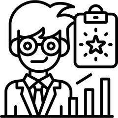 Success Rate Icon Vector Element