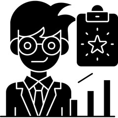 Success Rate Icon Vector Element
