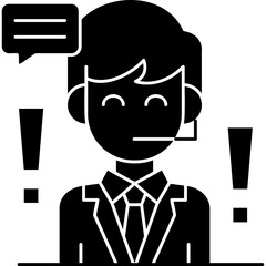 Complaint Manager Icon Vector Element