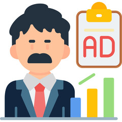 Ad Marketing Icon Vector Element