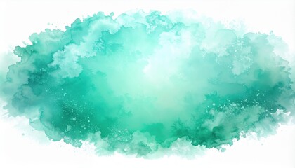 Obraz premium Creative abstract watercolor background digital art graphic design vibrant aqua shades artistic concept