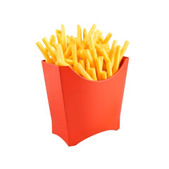 Fast Food French Fries on a transparent background