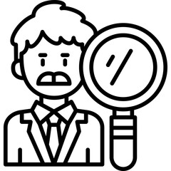 Auditor Icon Vector Element