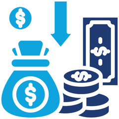 Devaluation Money icon