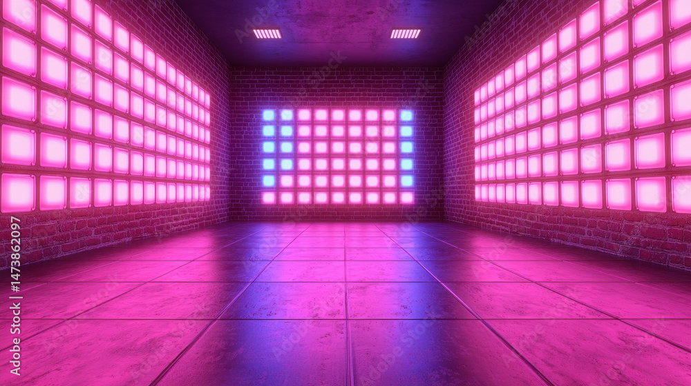 Poster innovative 3d background with realistic 4k resolution showcasing a side angle view of illuminated ti