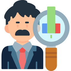 Statistics Icon Vector Element