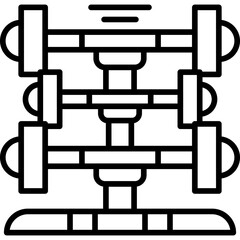 Gym Icon Vector Element