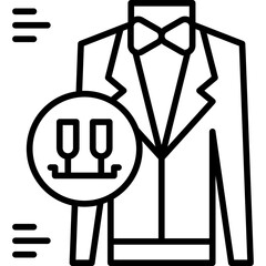 Room Service Icon Vector Element