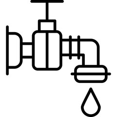 Water Tap Icon Vector Element