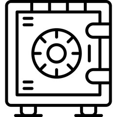 Safebox Icon Vector Element