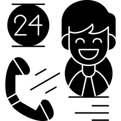 Room Service Icon Vector Element