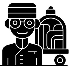 Bellboy Icon Vector Element