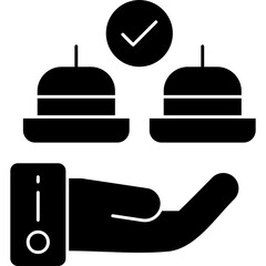Room Service Icon Vector Element