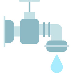 Water Tap Icon Vector Element