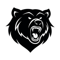 Obraz premium Angry Bear Mascot Logo Vector Variation