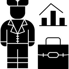 Businessman Icon Vector Element