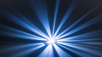Blue Lighting Over Azure Sky Landscape
