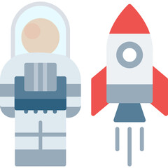 Spaceman Icon Vector Element