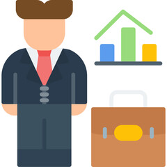 Businessman Icon Vector Element