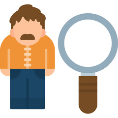 Detective Icon Vector Element