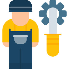 Engineer Icon Vector Element