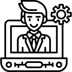 Management Icon Vector Element
