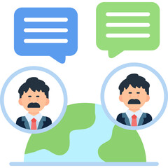 Globalization Icon Vector Element