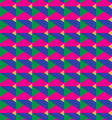 Seamless abstract pattern with geometric shapes and elements