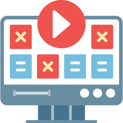 Obraz premium Television Icon Vector Element