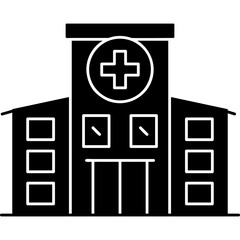Fototapeta premium Hospital Icon Vector Element