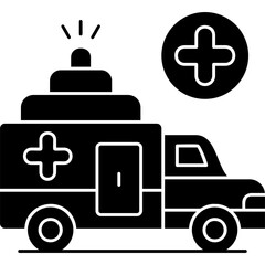 Ambulance Icon Vector Element