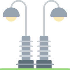 Street Light Icon Vector Element