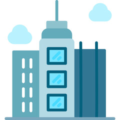 Skyscraper Icon Vector Element