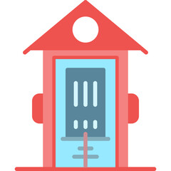 Phone Booth Icon Vector Element