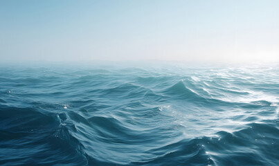 Fototapeta premium close up of blue water wave-generative ai