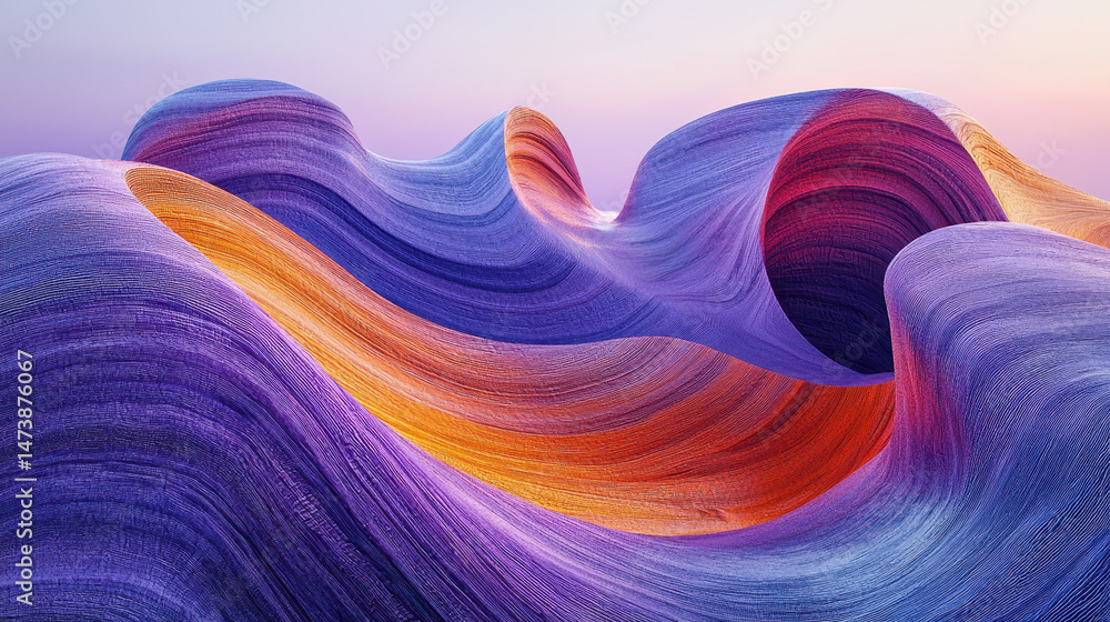 Poster the vibrant 3d background showcases expressive designs with realistic textures and a 4k resolution, 