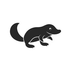 Fototapeta premium Platypus logo vector illustration isolated on white background