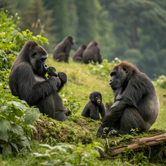 Obraz premium the eastern lowland gorillas