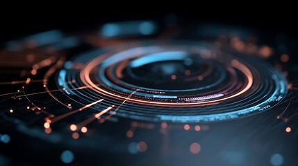 Futuristic technology interface
