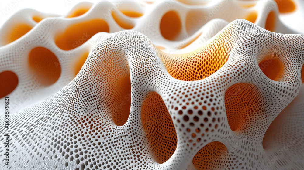 Aufkleber A dynamic 3D background showcases realistic patterns and textures in 4K resolution from a side angle, creating an abstract and visually engaging design element.