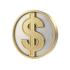3d Business and finance icon isolated on transparent background