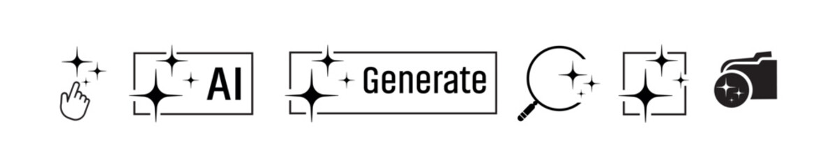 ai generated icon on white background	