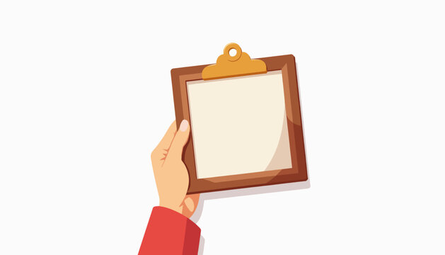 Elderly hand holding blank photo frame, representing nostalgia